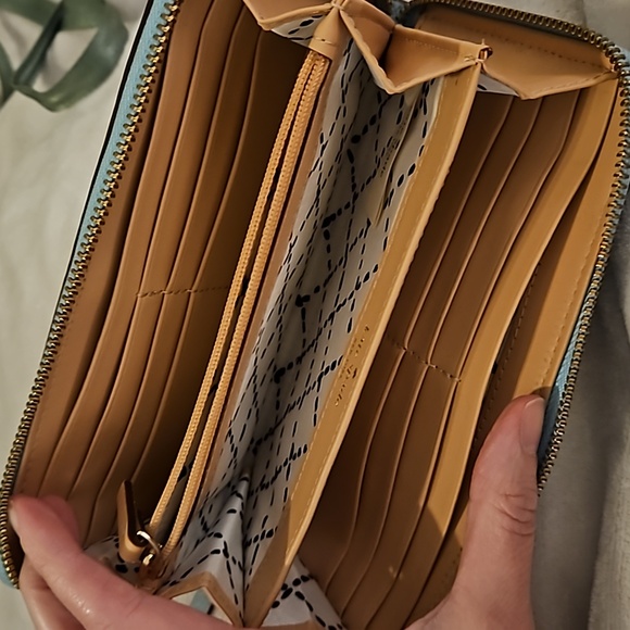 Blue Kate Spade New York Wallet Authentic - Picture 3 of 4